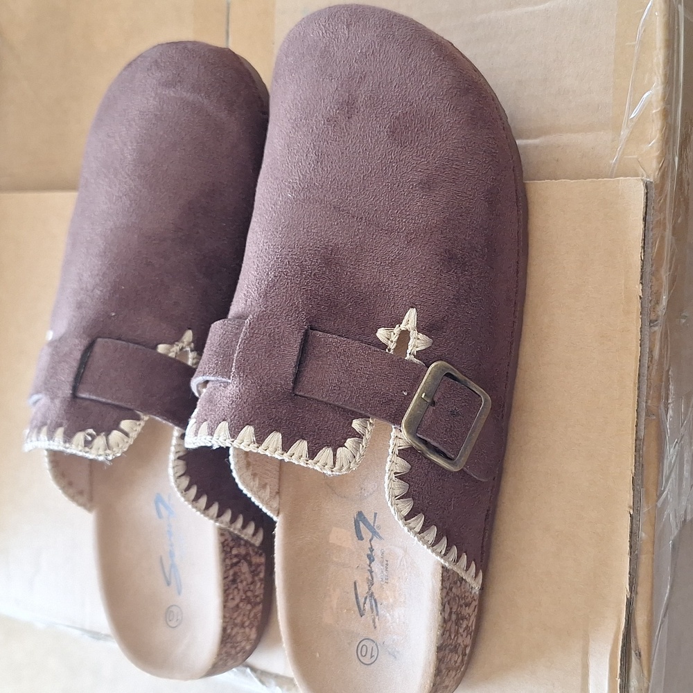 Sevens 7 Women's Size 10 Brown Slip On Sitch Clogs